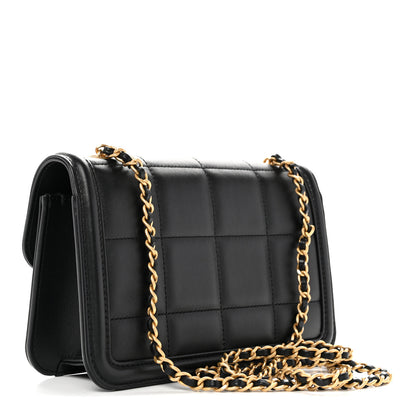 Chanel Lambskin Calfskin Mini Chocolate Bar Flap Bag Black 3 of 11