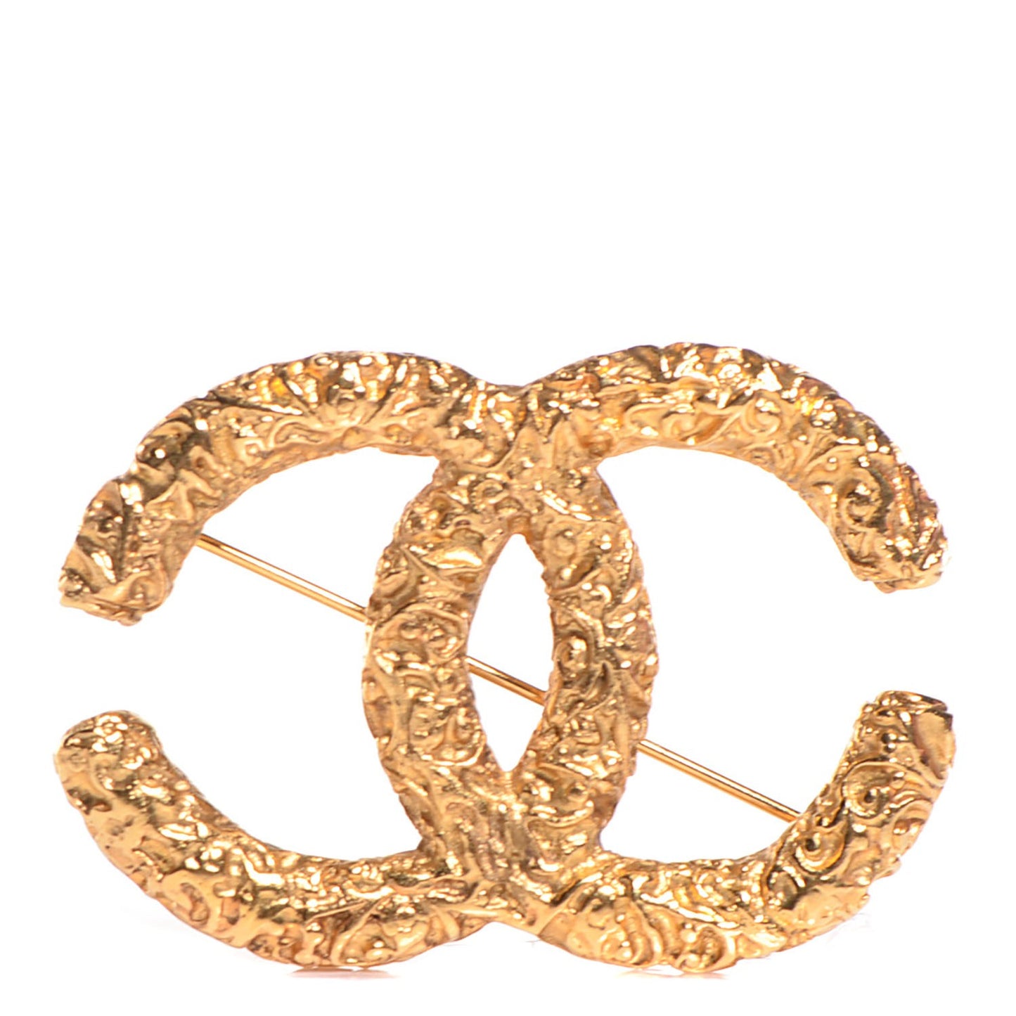 Large CC Brooch Gold