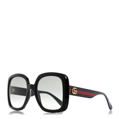 Gucci Acetate Square GG Web Sunglasses GG0714S Black 1 of 9