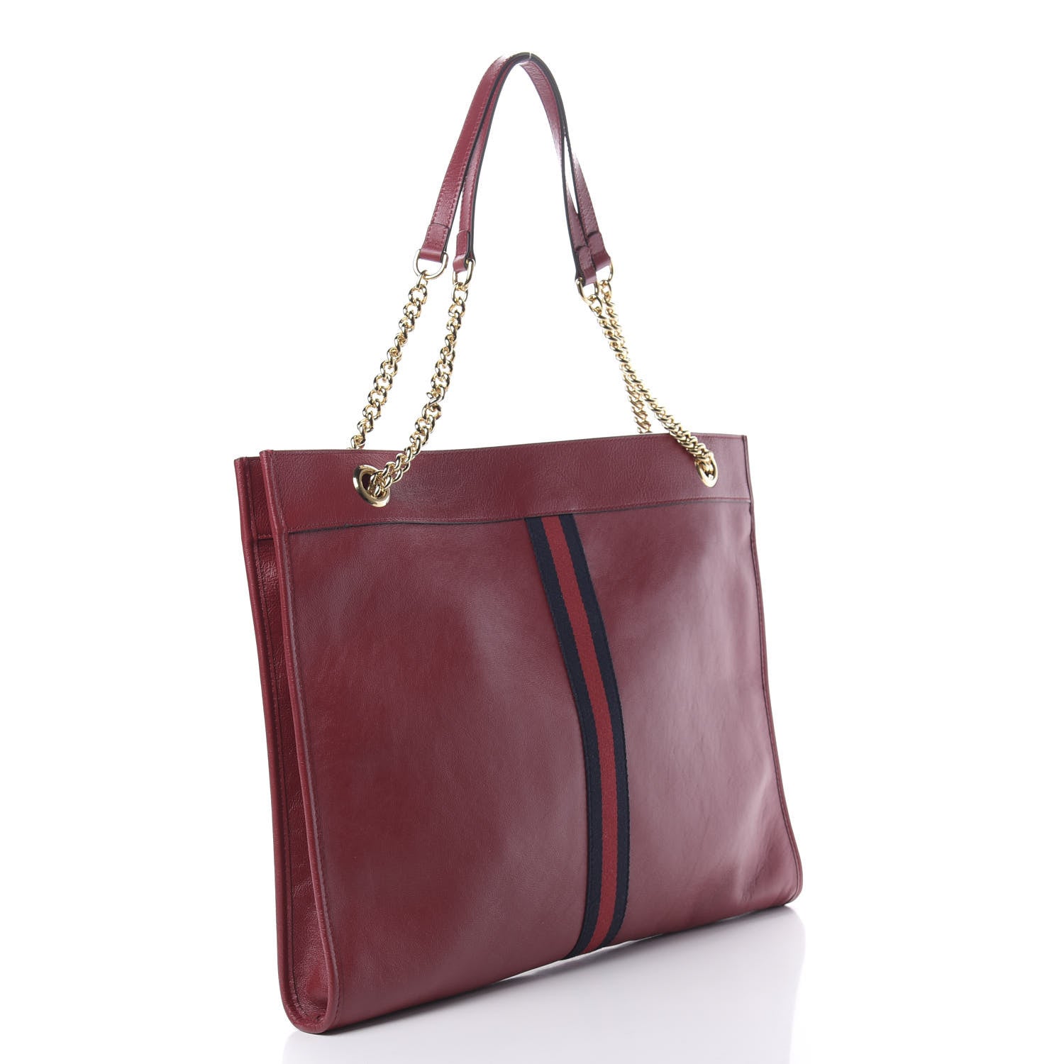 Gucci Calfskin Large Rajah Chain Tote Romantic Cherry 4 of 11