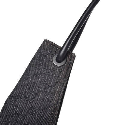 Gucci Denim Monogram Hobo Black 20 of 25
