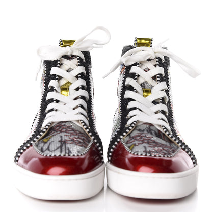 Christian Louboutin Patent Flash Paillettes Mens Rantus Orlato Sneakers 46 Version Silver 2 of 10
