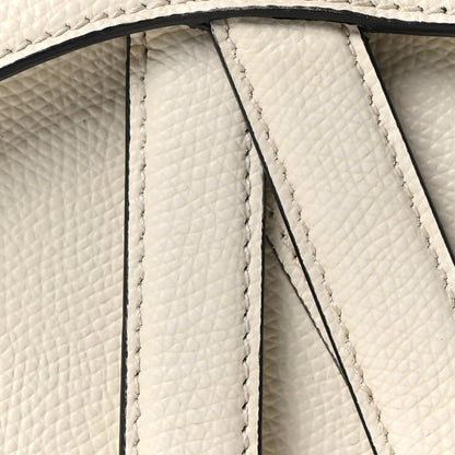 Christian Dior Grained Calfskin Mini Saddle Bag White 7 of 9