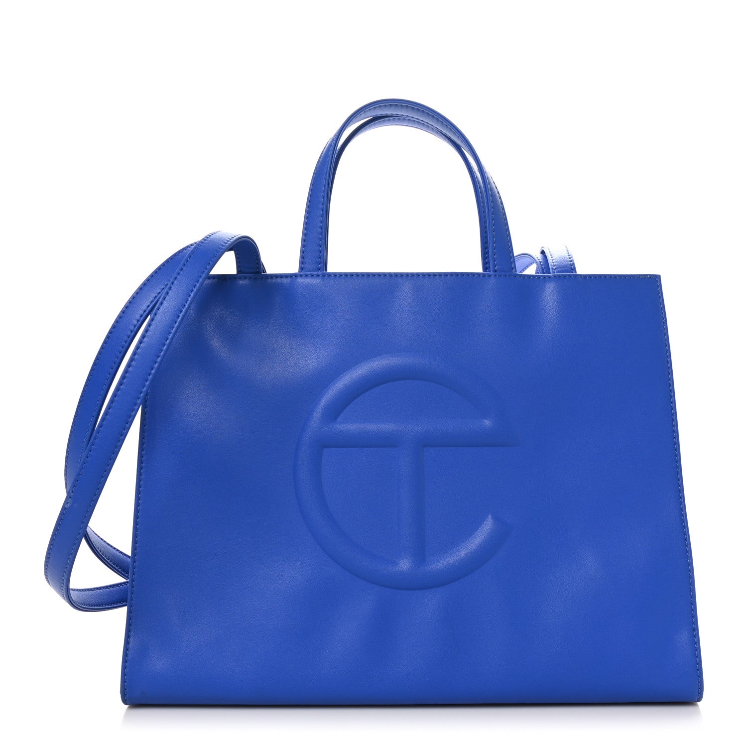 Telfar Vegan Leather Medium Shopping Bag Painters Tape 1 of 10