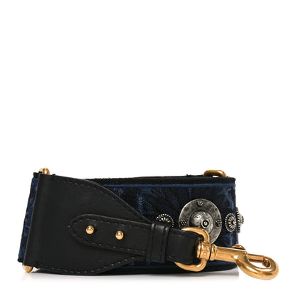 Christian Dior Canvas Embroidered Studded KaleiDiorscopic Shoulder Strap Blue 1 of 5