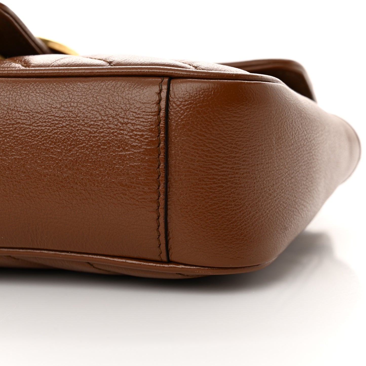 Azalea Calfskin Matelasse Diagonal Mini GG Marmont Shoulder Bag Cuir