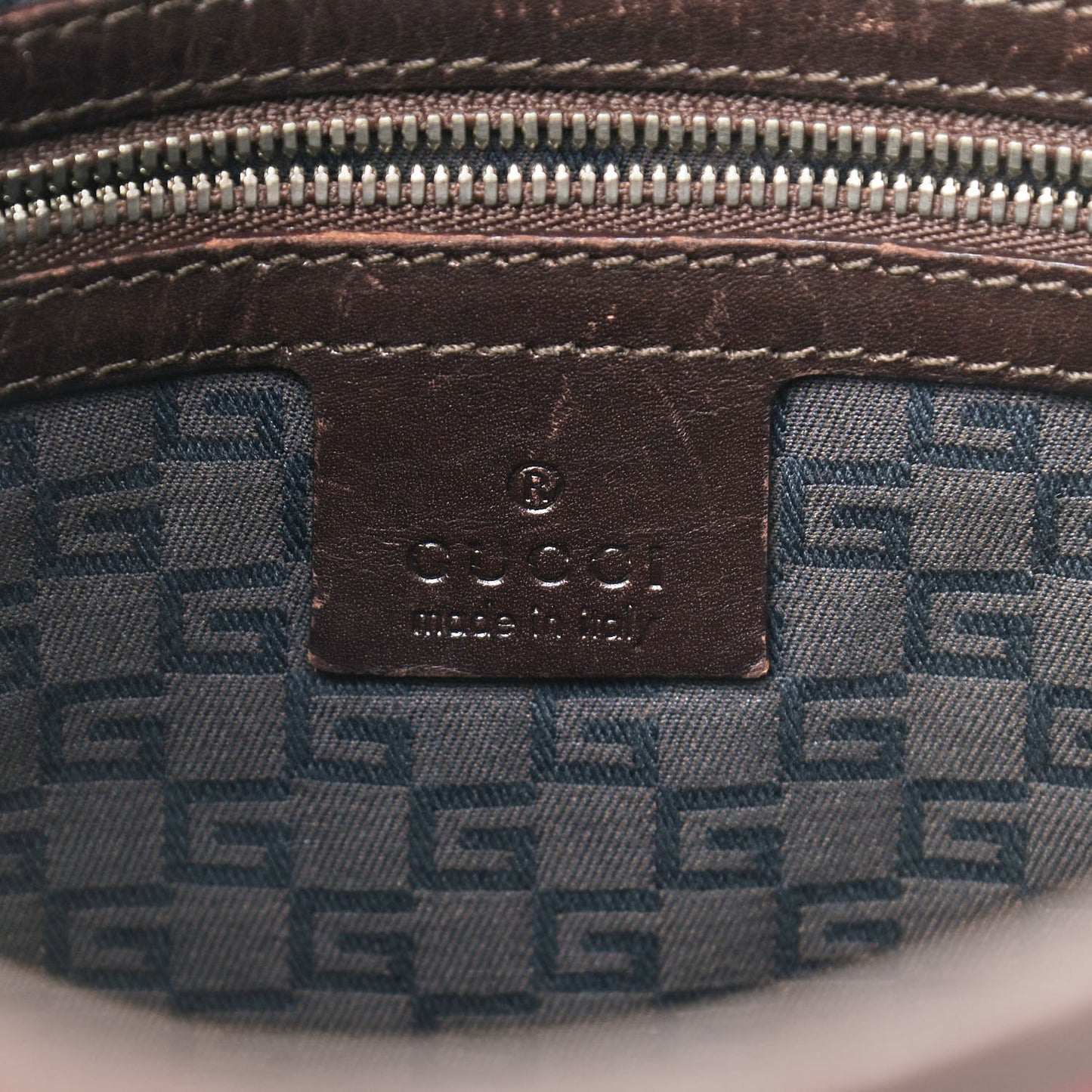 Canvas Web GG Shoulder Bag Brown