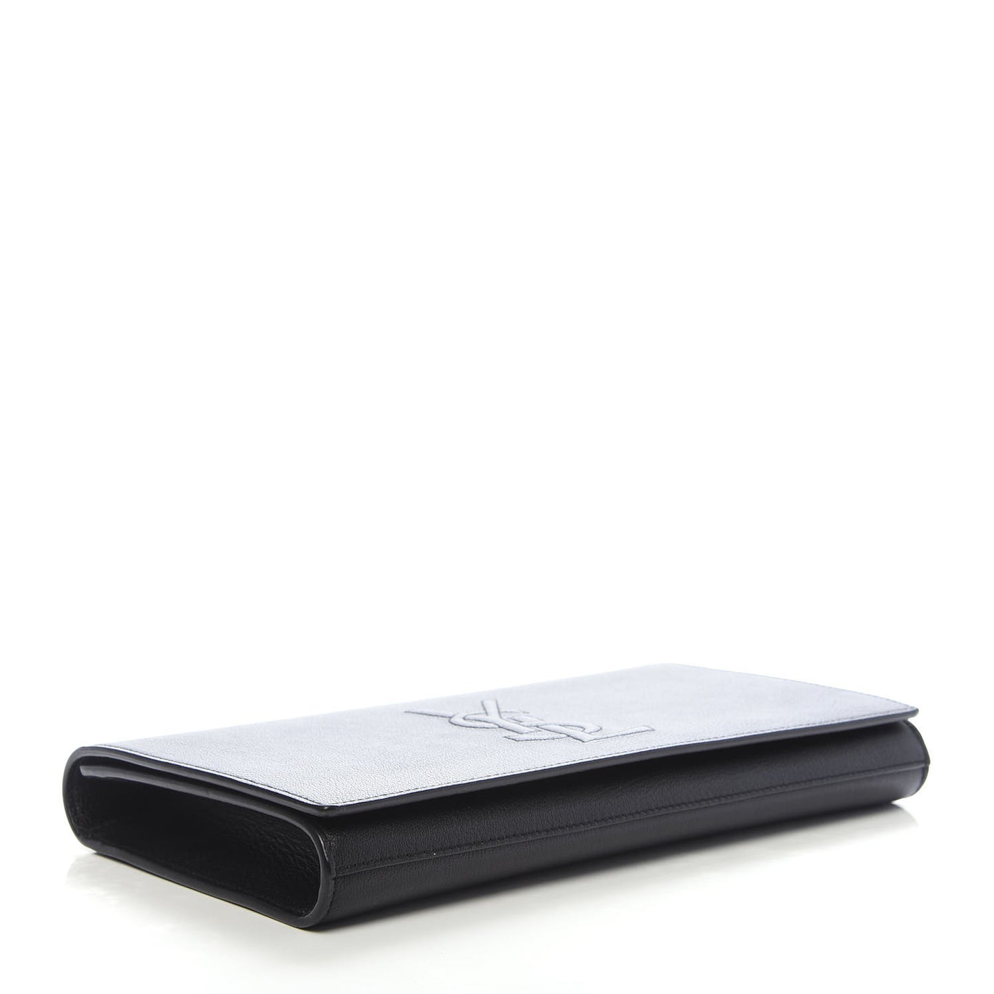 Calfskin Monogram Large Belle De Jour Clutch Black