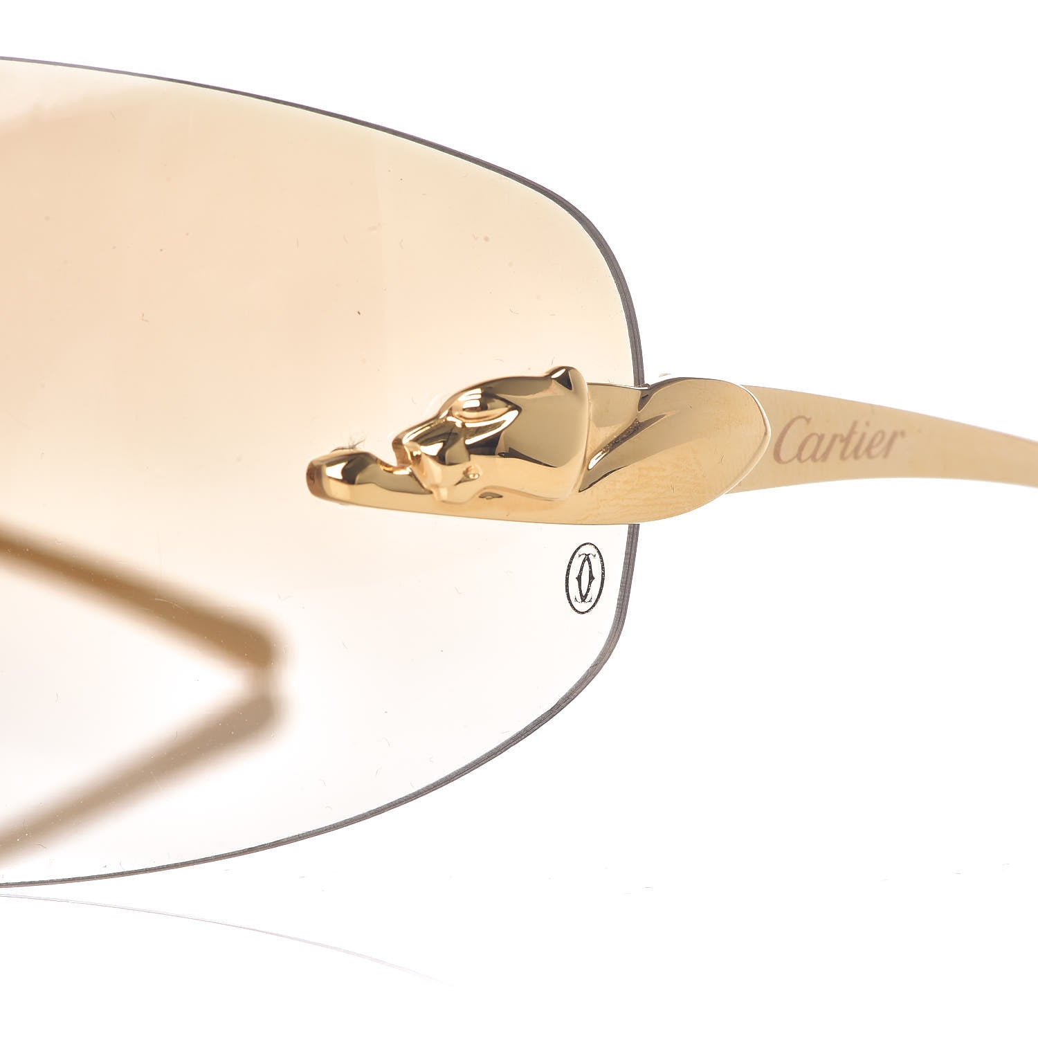 Cartier Panthere De Sunglasses Gold 7 of 7