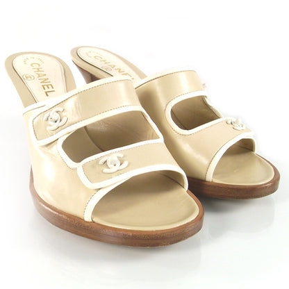 Chanel Patent CC Turnlock Heels 37.5 4 of 8