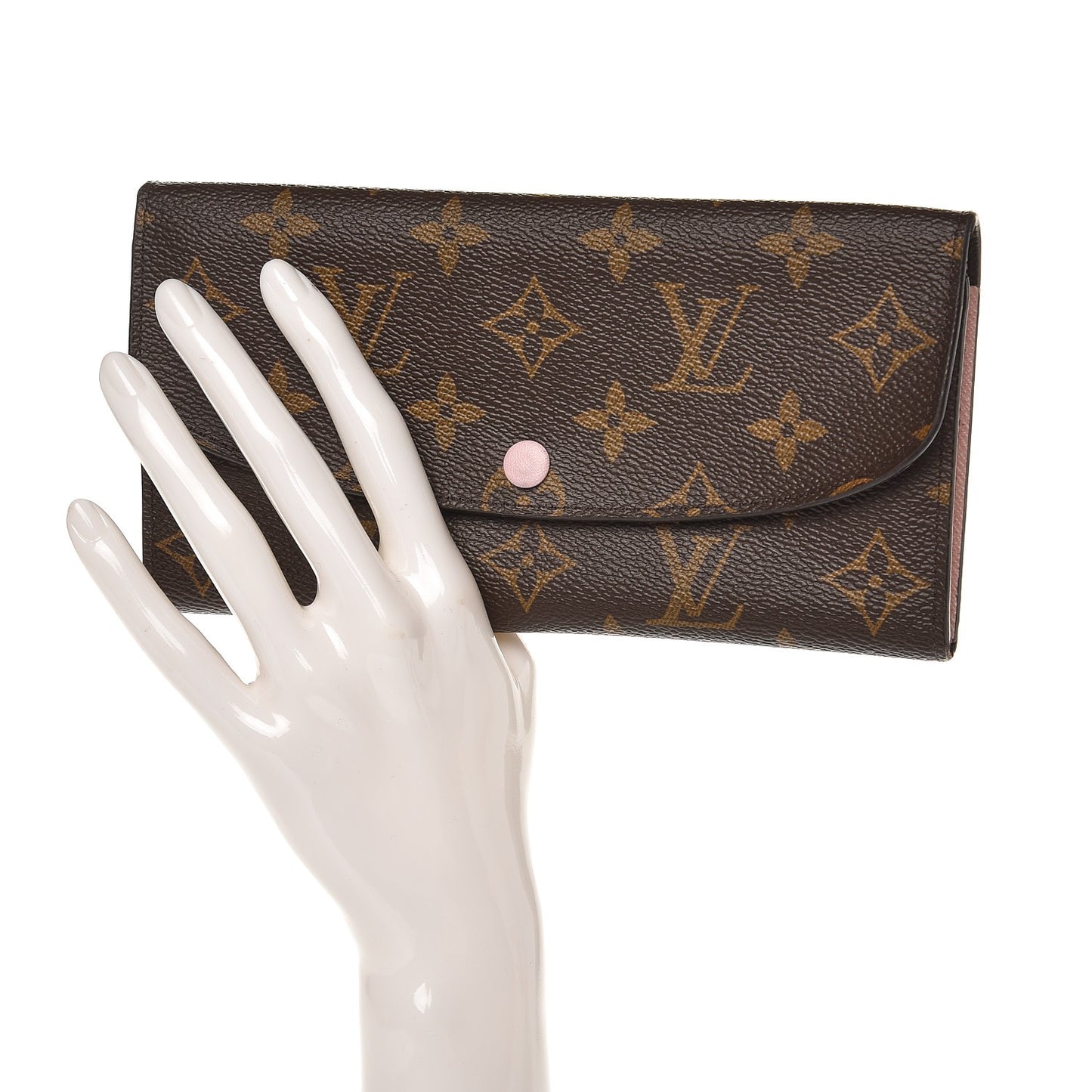 Monogram Emilie Wallet Rose Ballerine