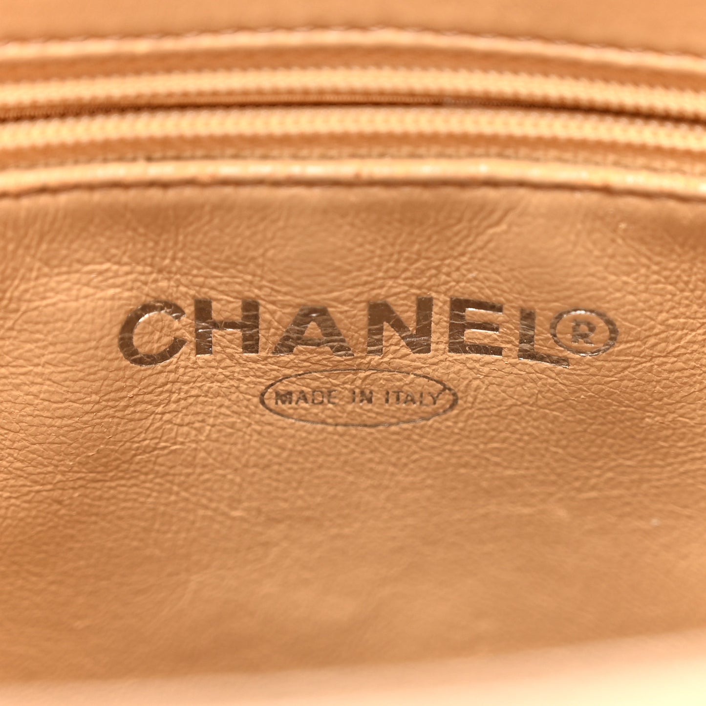 Caviar Quilted Medallion Tote Beige