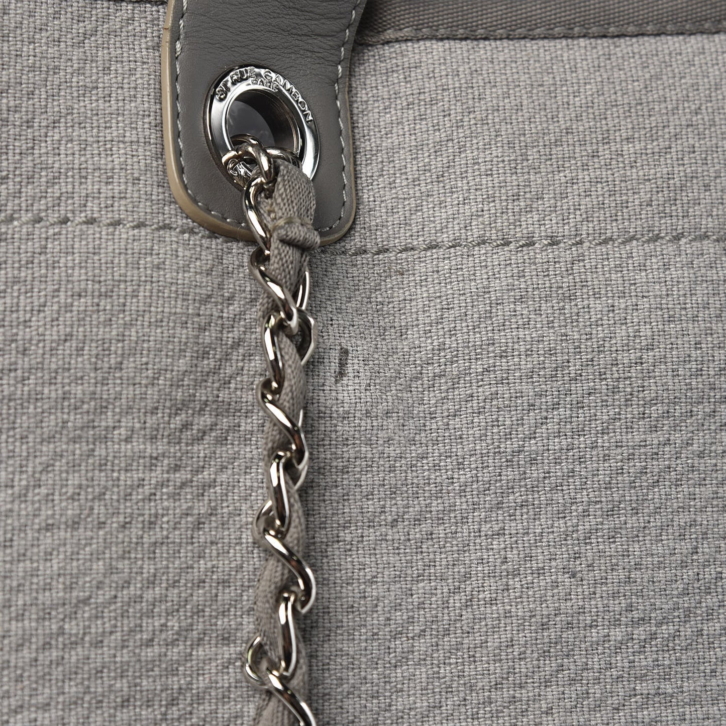 Canvas Large Deauville Tote Grey