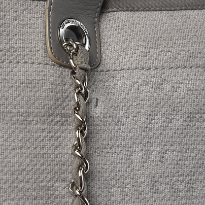 Chanel Canvas Large Deauville Tote Grey 12 of 13