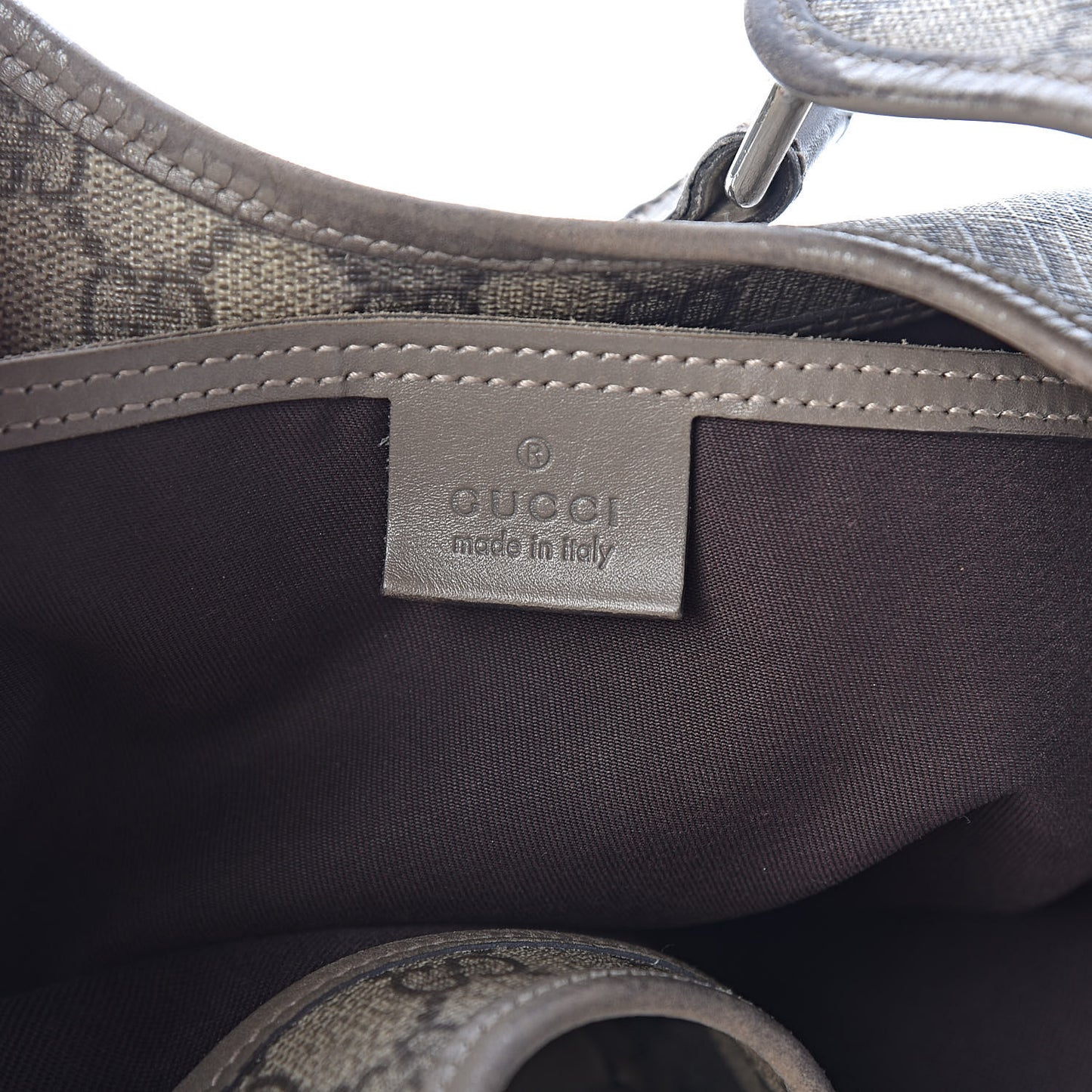 GG Plus Monogram Large Joy Shoulder Bag Grey