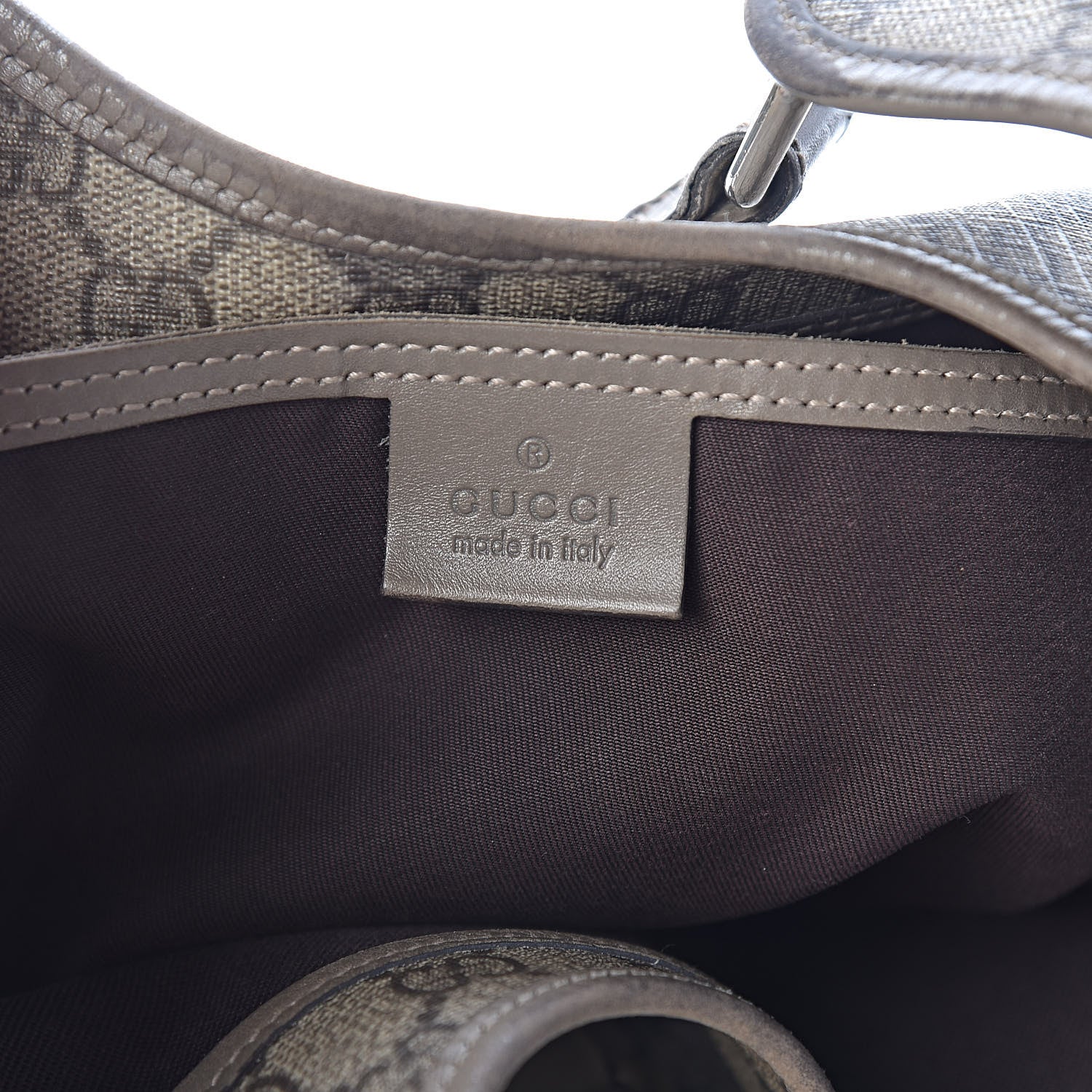Gucci GG Plus Monogram Large Joy Shoulder Bag Grey 6 of 15