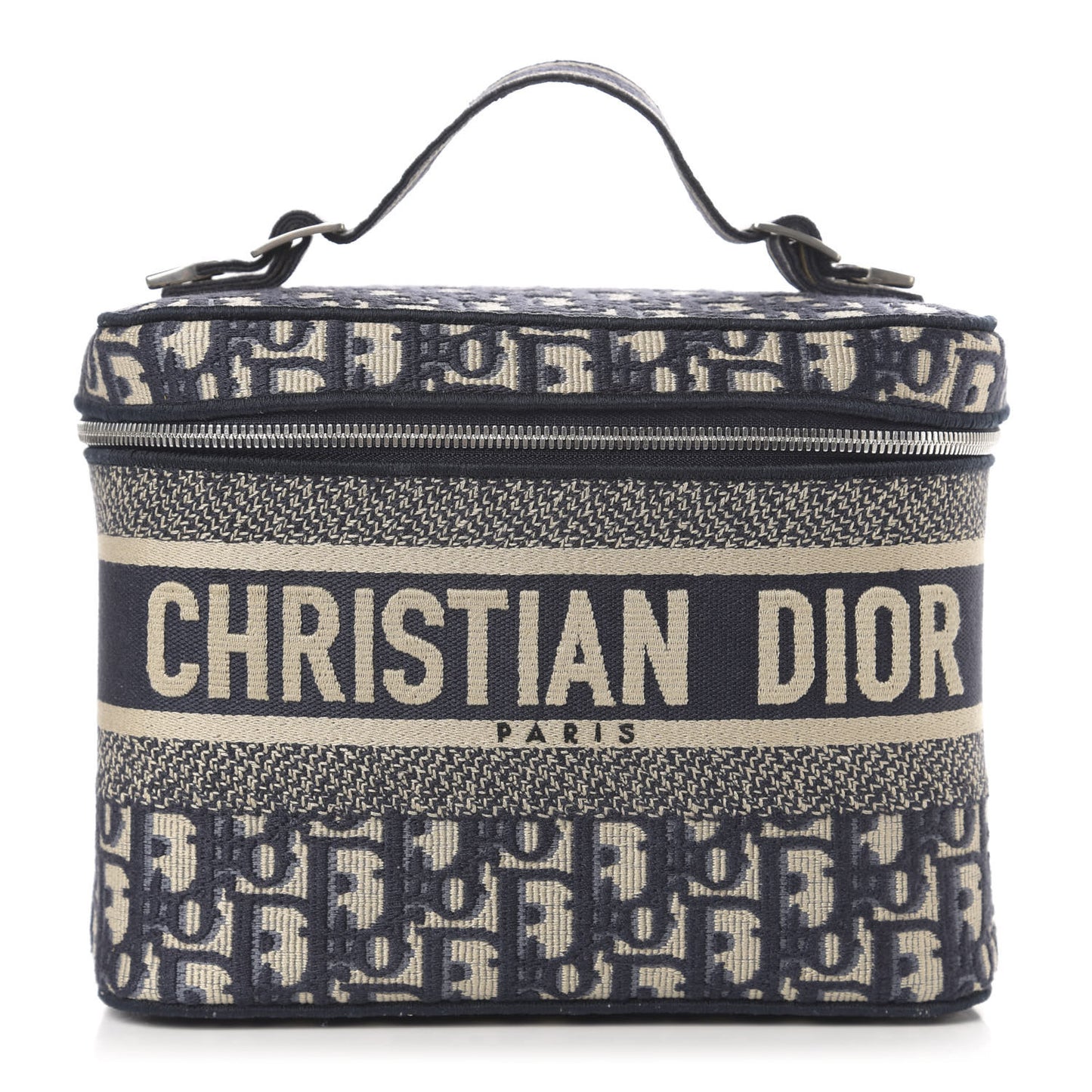 Oblique Diortravel Vanity Case Blue