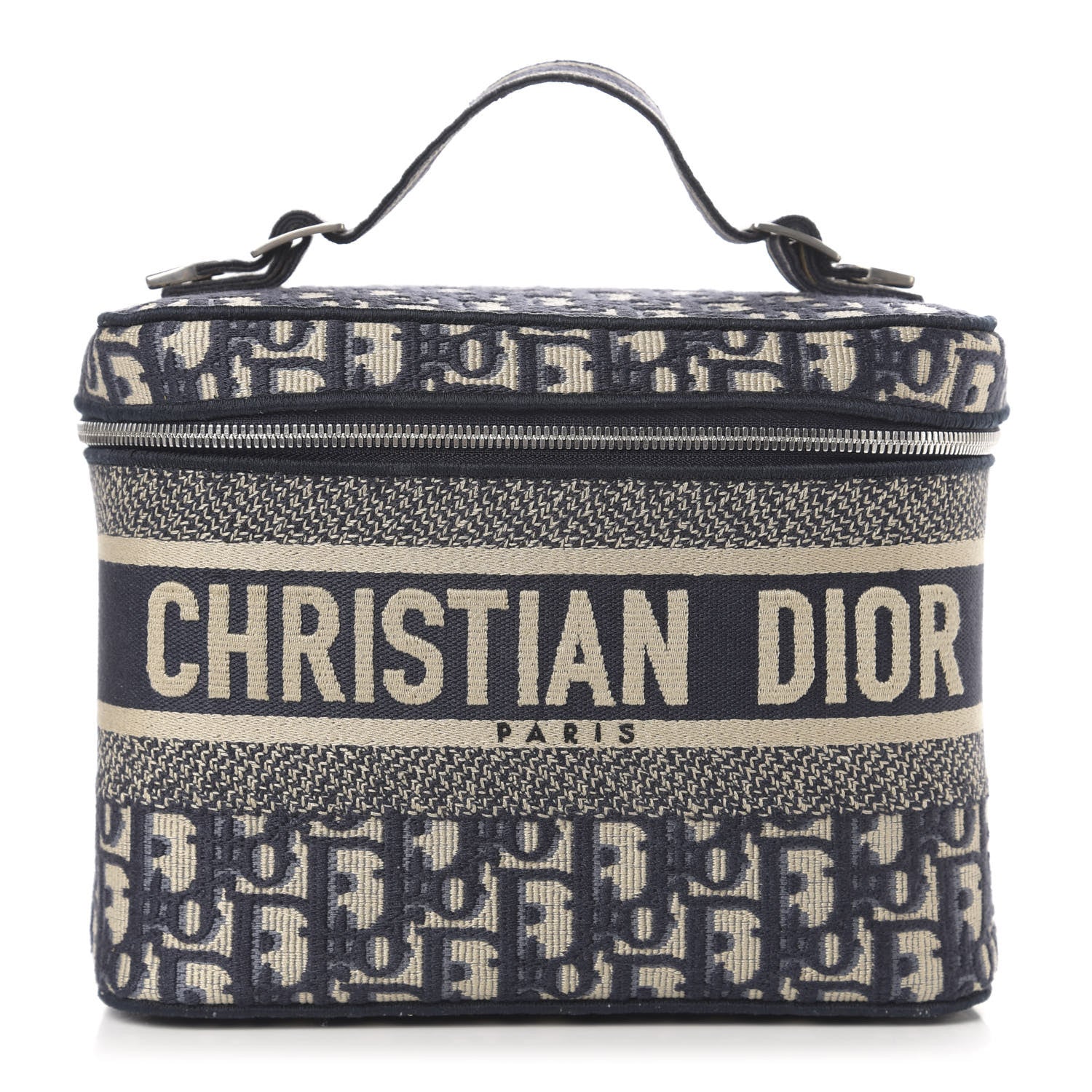 Christian Dior Oblique Diortravel Vanity Case Blue 1 of 7