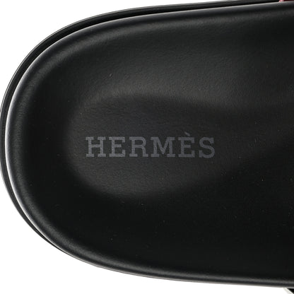 Hermes Suede Goatskin Womens Chypre Sandals 37.5 Toundra Rose Du Desert 7 of 11