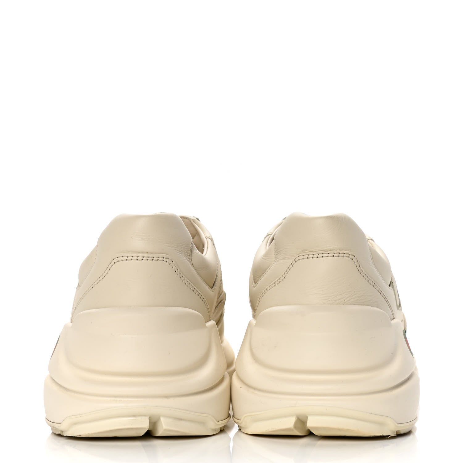 Gucci Calfskin Logo Womens Rhyton Sneakers 39 Ivory 11 of 20