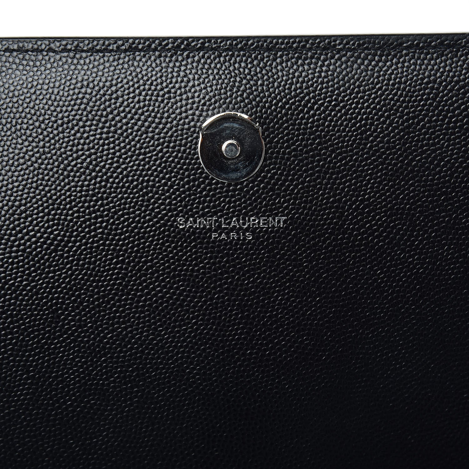 Saint Laurent Grain De Poudre Large Classic Monogram Kate Satchel Black 6 of 11