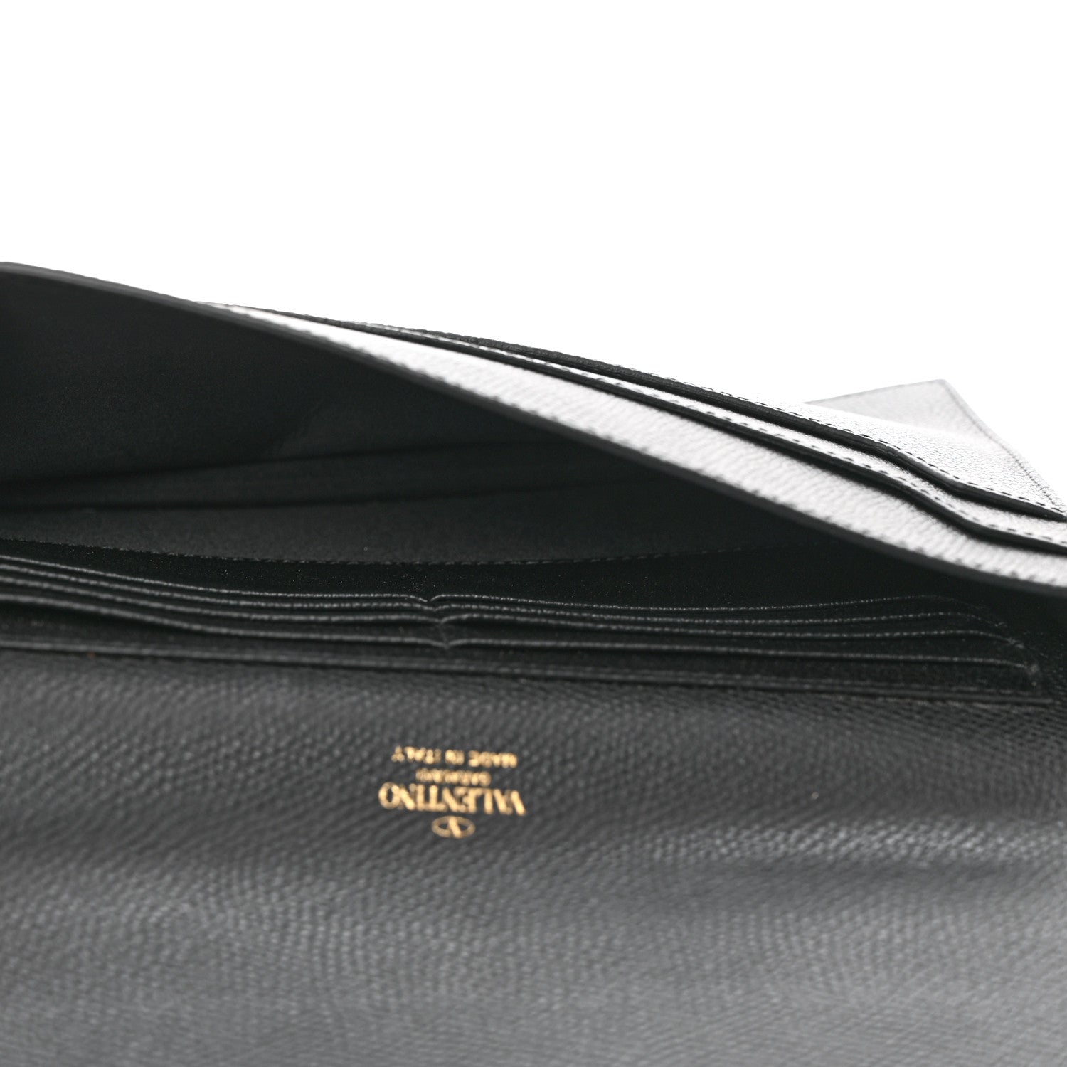 Valentino Garavani Grainy Calfskin Vlogo Signature Pouch Black 6 of 6