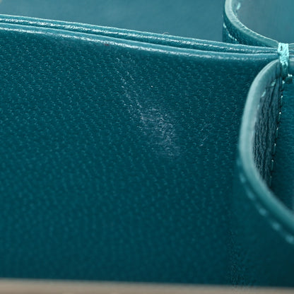 Chanel Lambskin Quilted Pearl CC Vanity Case Turquoise 14 of 15