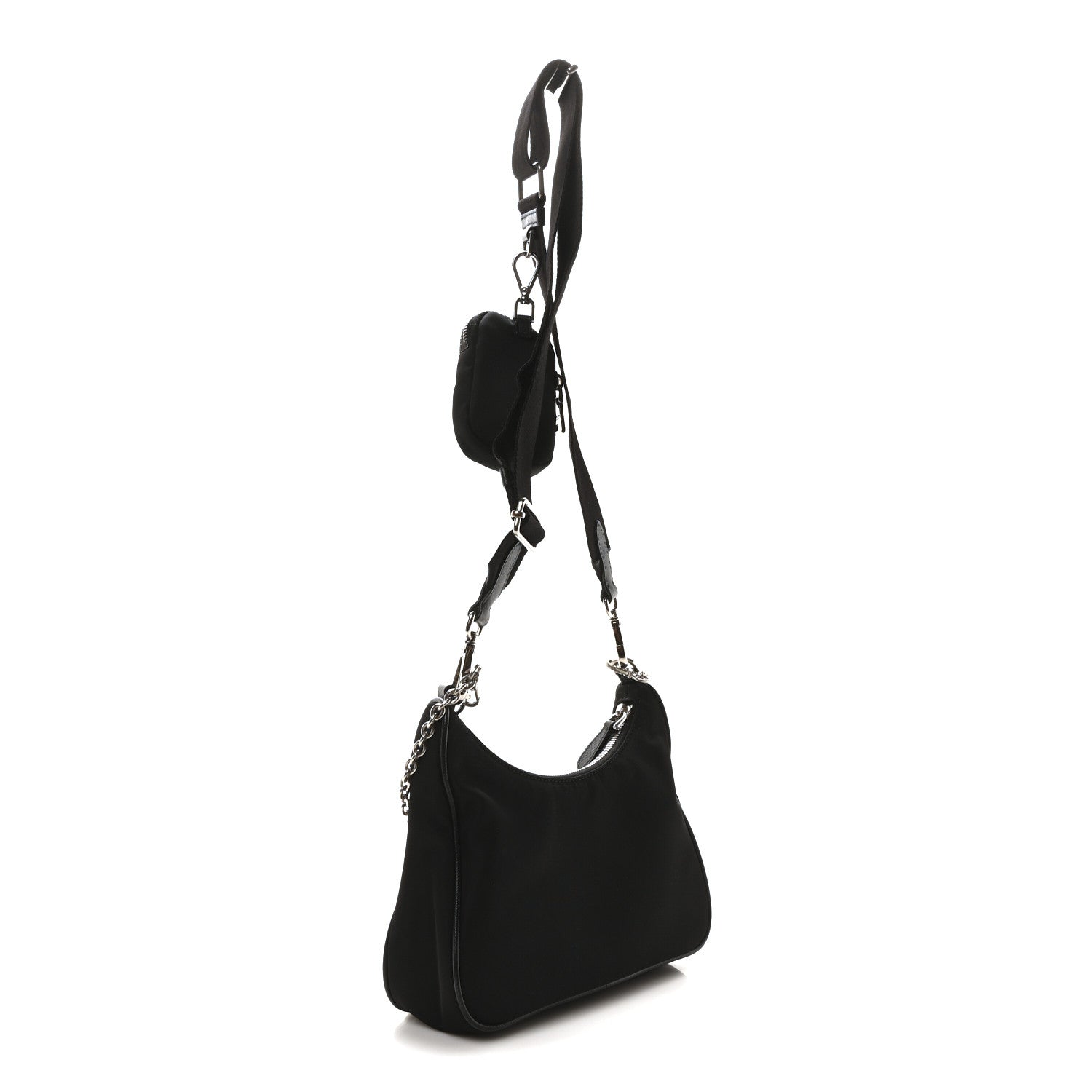 Prada Nylon Re-Edition 2005 Shoulder Bag Black 3 of 9