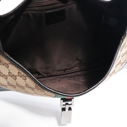 Gucci Monogram Web Jackie O Hobo 7 of 9