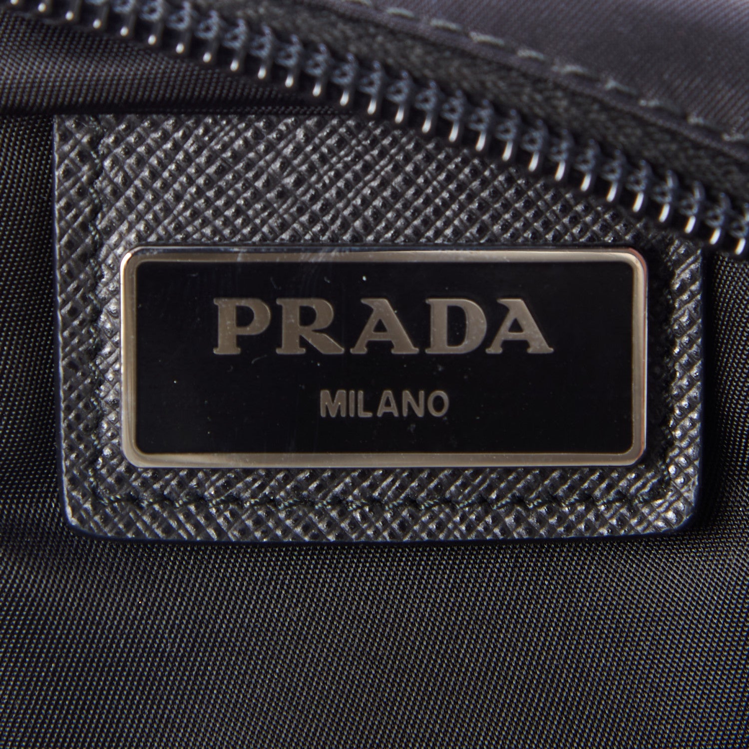 Prada Nylon Vela Flat Messenger Bag Black 10 of 10