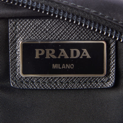 Prada Nylon Vela Flat Messenger Bag Black 10 of 10