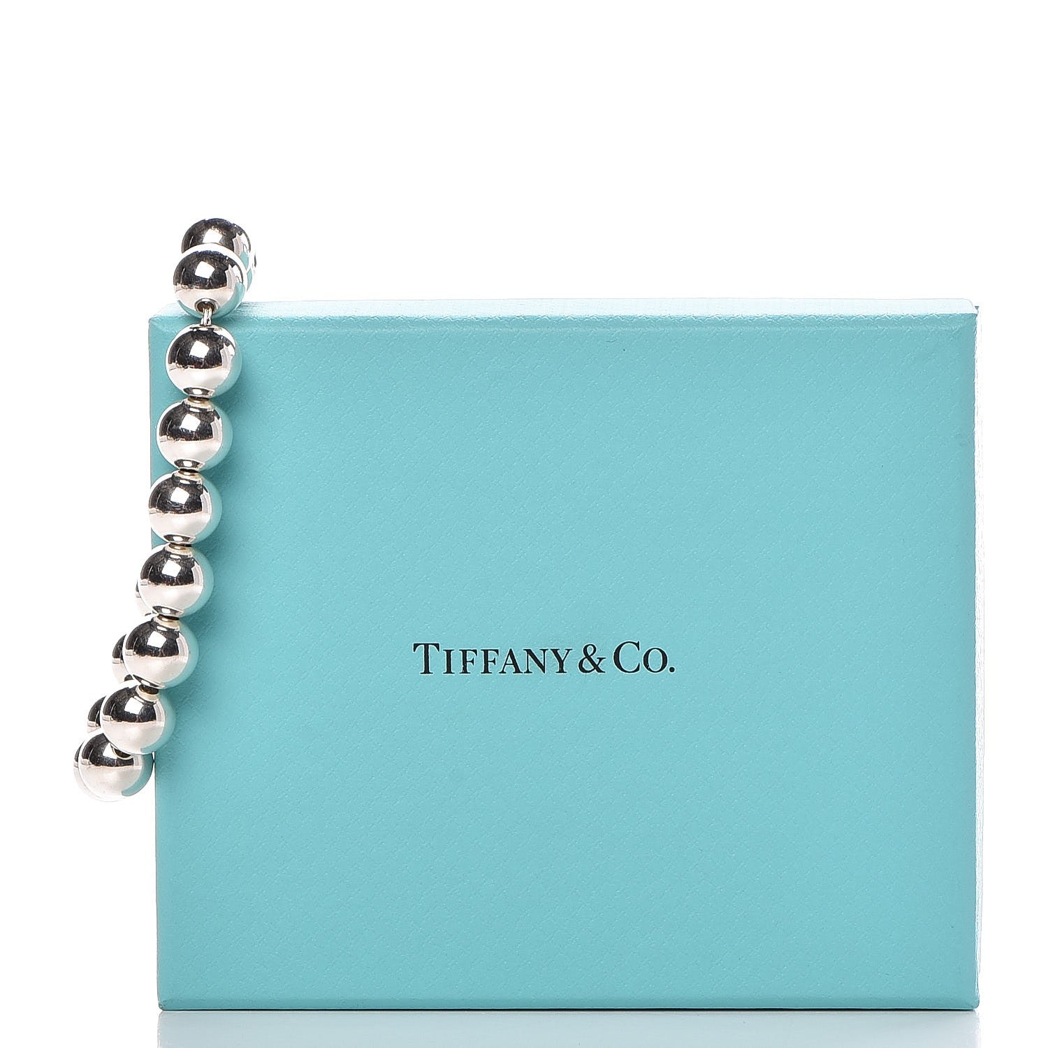 Tiffany Sterling Silver 10mm HardWear Ball Bracelet 6 of 6