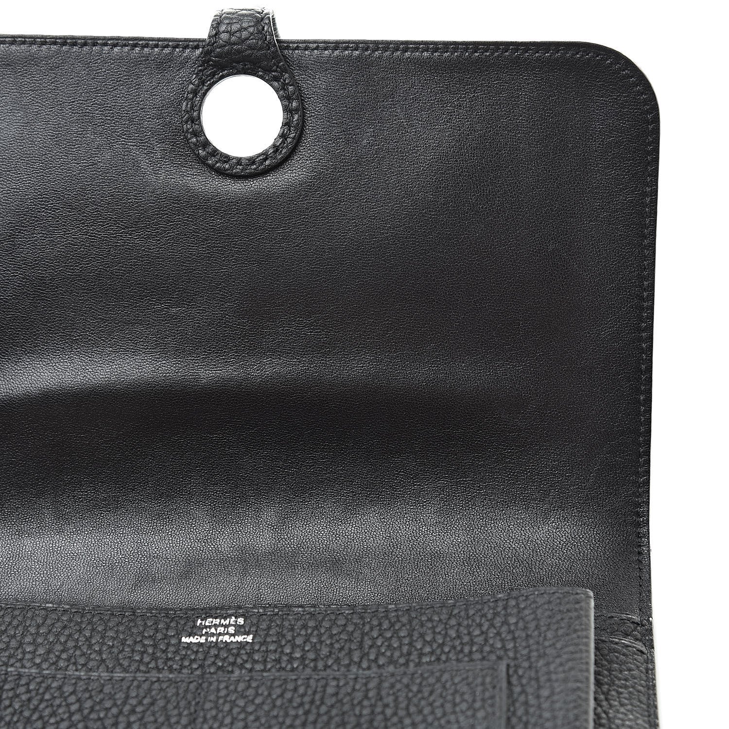 Hermes Togo Dogon Duo Wallet Black 10 of 12