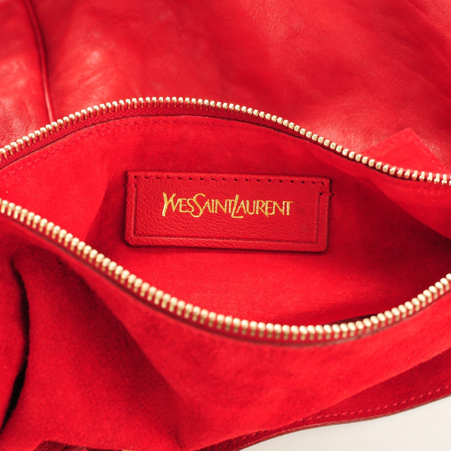 Saint Laurent Sheepskin Stingray Large Roady Hobo Red 6 of 7