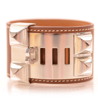 Hermes Barenia Collier de Chien CDC Bracelet Fauve 4 of 8