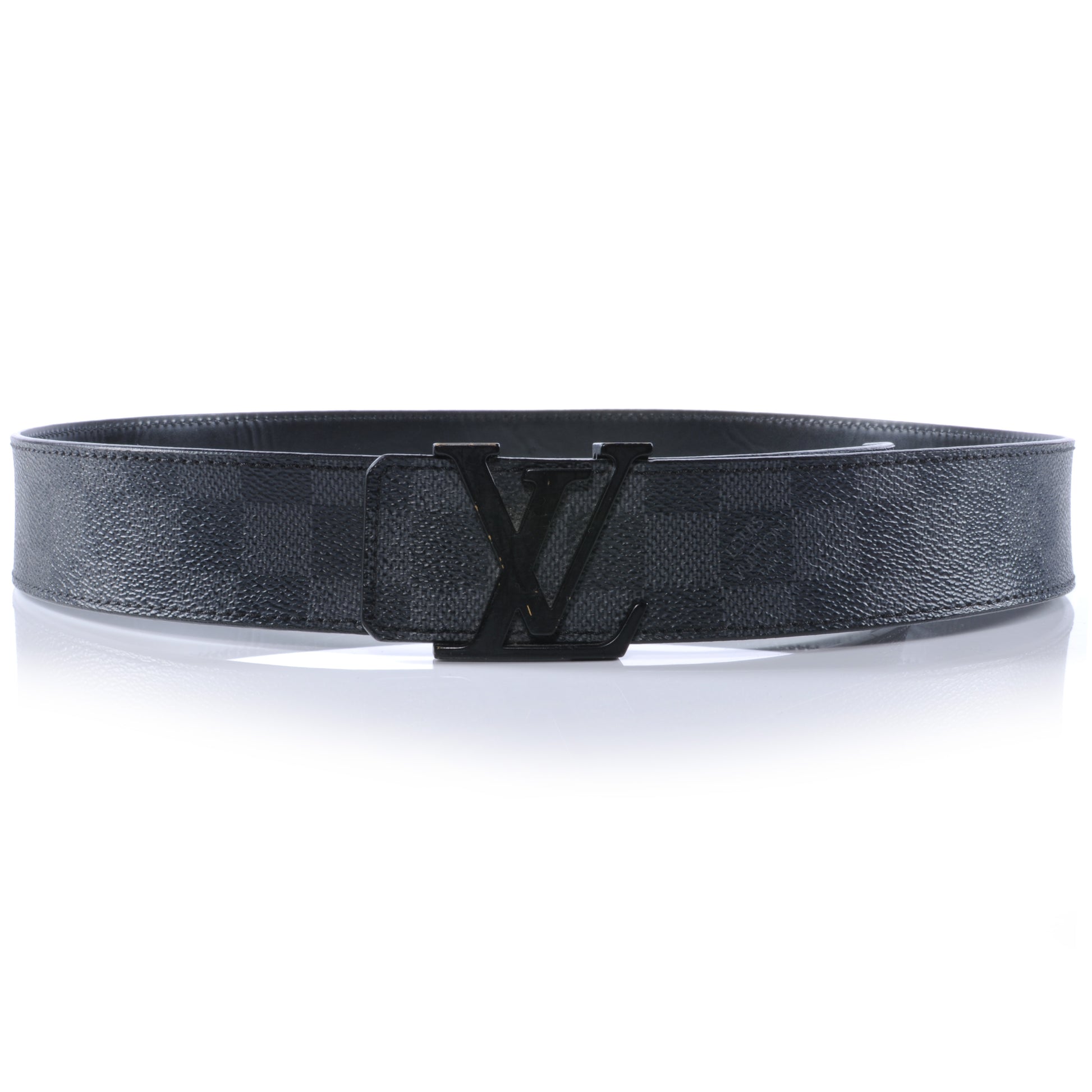 Louis Vuitton Damier Graphite LV Initiales Belt 90 36 1 of 6