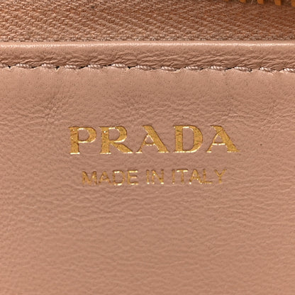 Prada Saffiano Metal Zip Around Keychain Cipria 6 of 11
