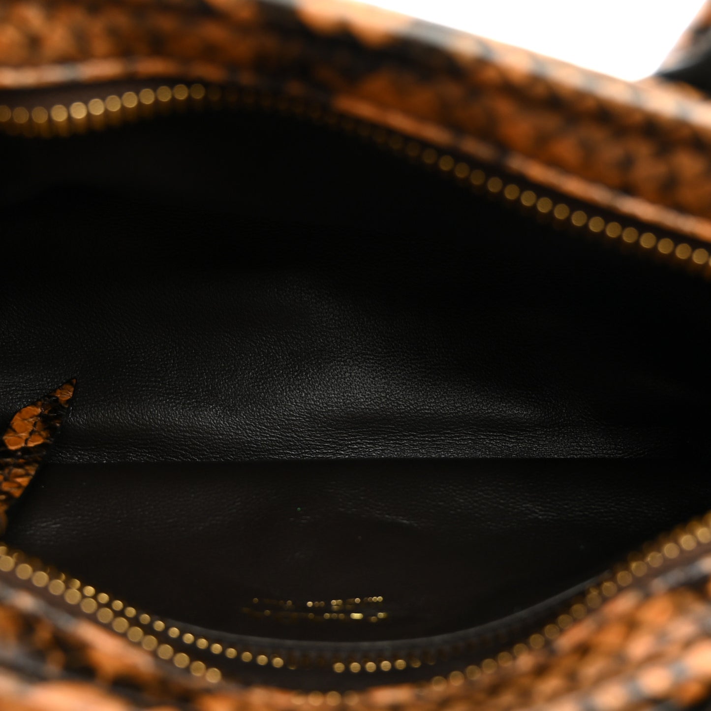 Glossy Calfskin Mini Bonnie Shoulder Bag Brown Multicolor