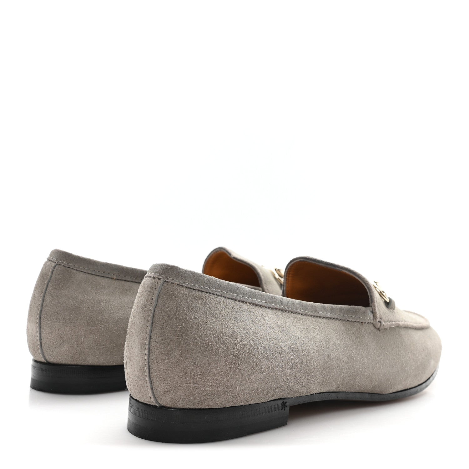 Gucci Suede Horsebit Womens Jordaan Loafers 40 New Fango 5 of 10