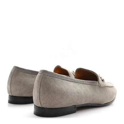 Gucci Suede Horsebit Womens Jordaan Loafers 40 New Fango 5 of 10