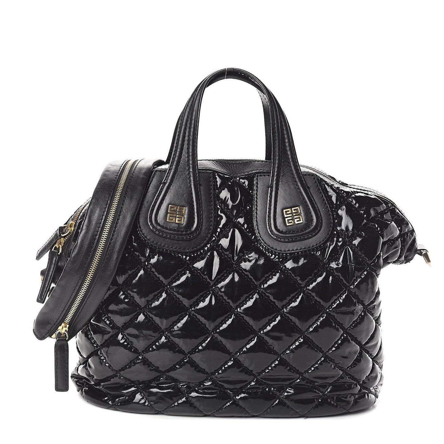 Patent Quilted Medium Nightingale Black