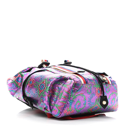 Gucci Brocade Web Small Double Buckle Backpack Multicolor 4 of 10