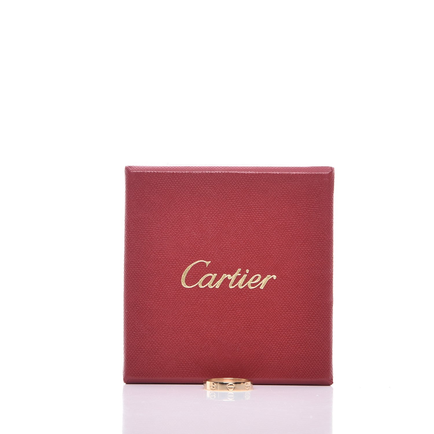 Cartier 18K Yellow Gold 3.5mm LOVE Wedding Band Ring 55 7.25 6 of 6