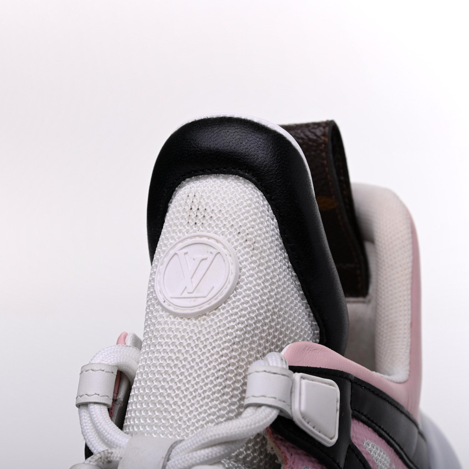 Louis Vuitton Calfskin Technical Nylon LV Archlight Sneaker 38.5 Rose Clair 12 of 14