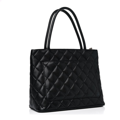 Chanel Caviar Quilted Medallion Tote Black 4 of 14