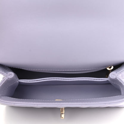 Chanel Caviar Quilted Mini Coco Handle Flap Light Purple 5 of 11