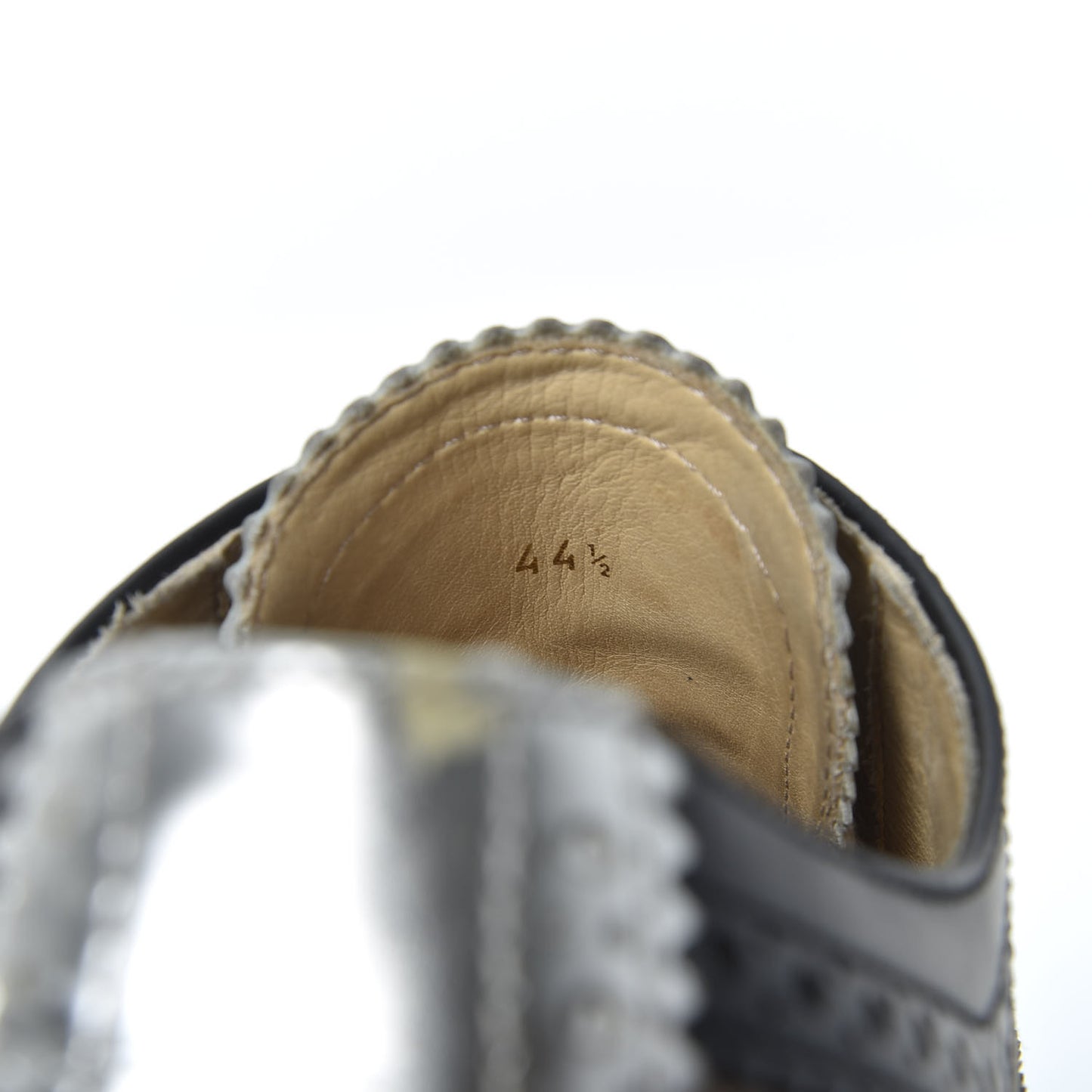 Patent Gomme Suede Mens Golfito Flat Sneakers 44.5 Version Mastic
