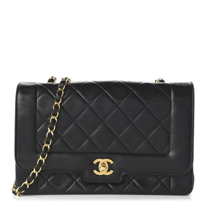 Chanel Lambskin Quilted Medium Single Flap Black 1 of 10