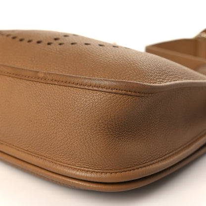 Hermes Taurillon Clemence Evelyne III PM Biscuit 8 of 10