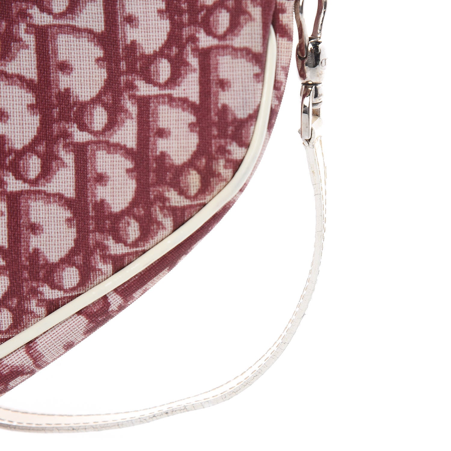 Christian Dior Monogram Mini Saddle Pochette Red 12 of 13